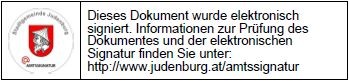 Amtssignatur Stadtgemeinde Judenburg