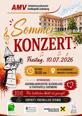 Sommerkonzert - AMV Stadtkapelle Judenburg