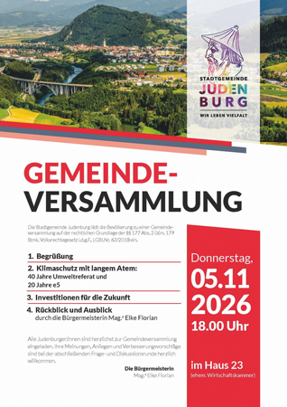 Gemeindeversammlung 2026